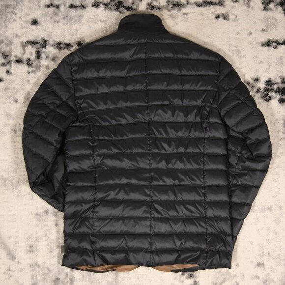 Armani Collezioni Black Mao Neck Down Quilted Jacket - Picture 5 of 12